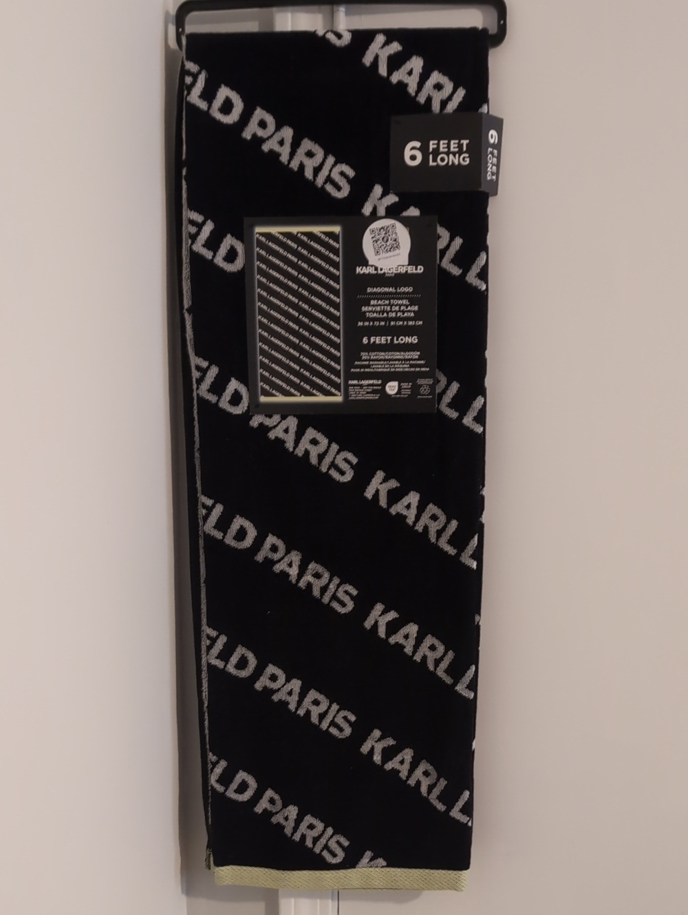 Beach Towel 6 Ft Karl Lagerfeld New